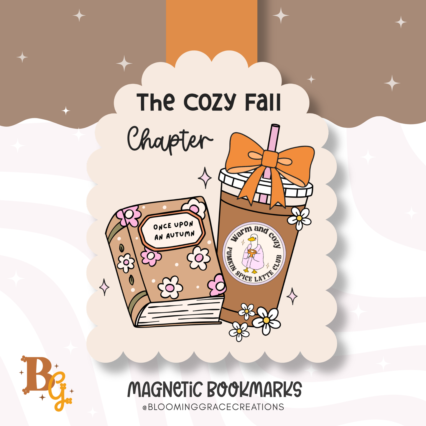 The Cozy Fall Chapter Magnetic Bookmark