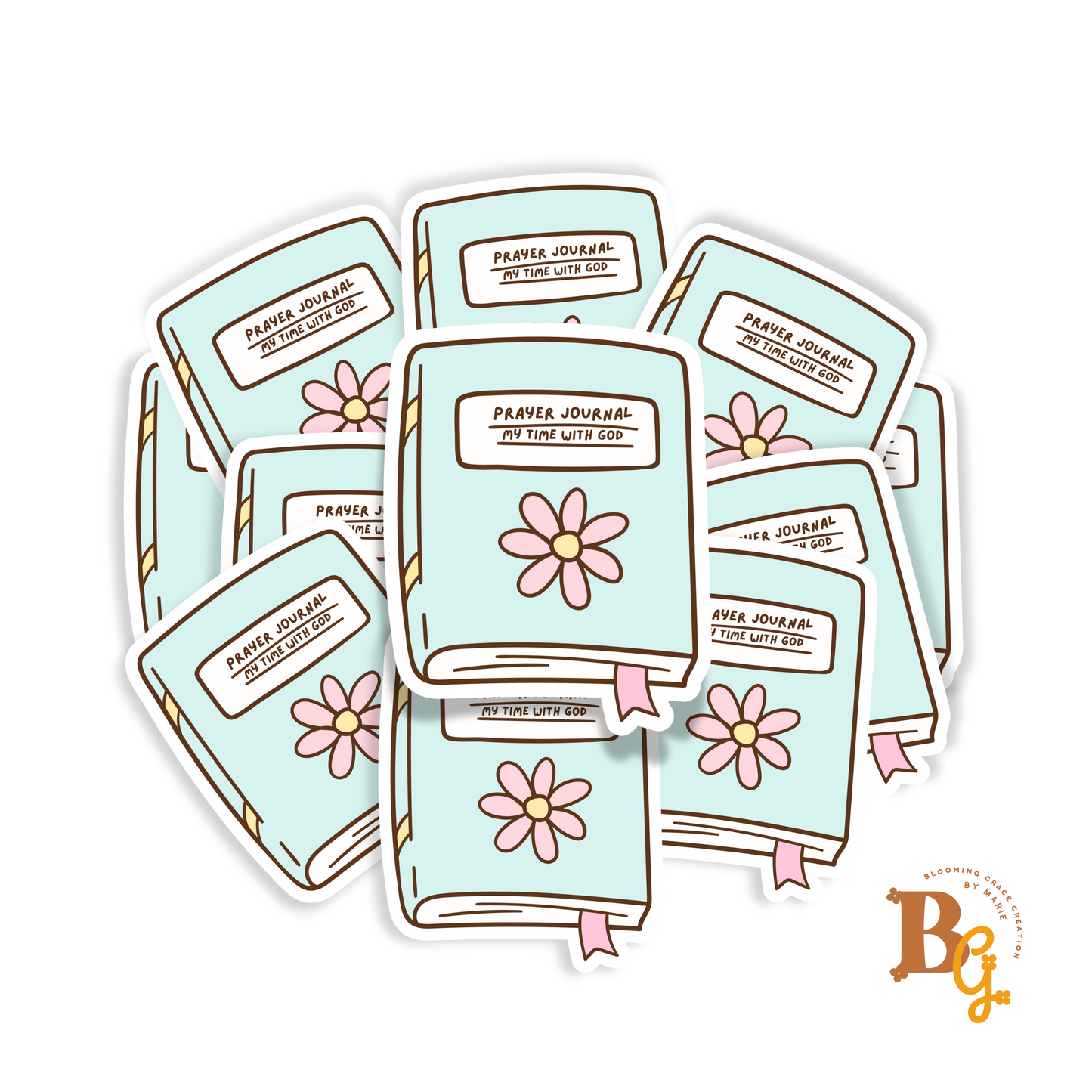Prayer Journal Sticker – Waterproof Vinyl Faith Sticker