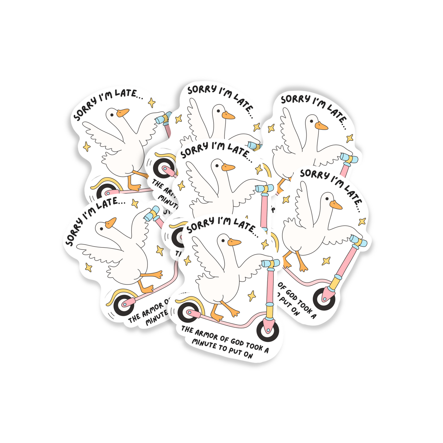 Armor of God Goose Sticker – Funny Scooter Faith Vinyl Sticker