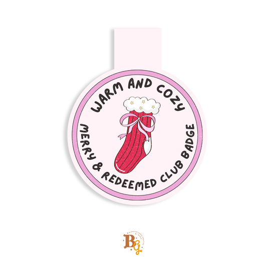 Warm And Cozy Magnetic Bookmark