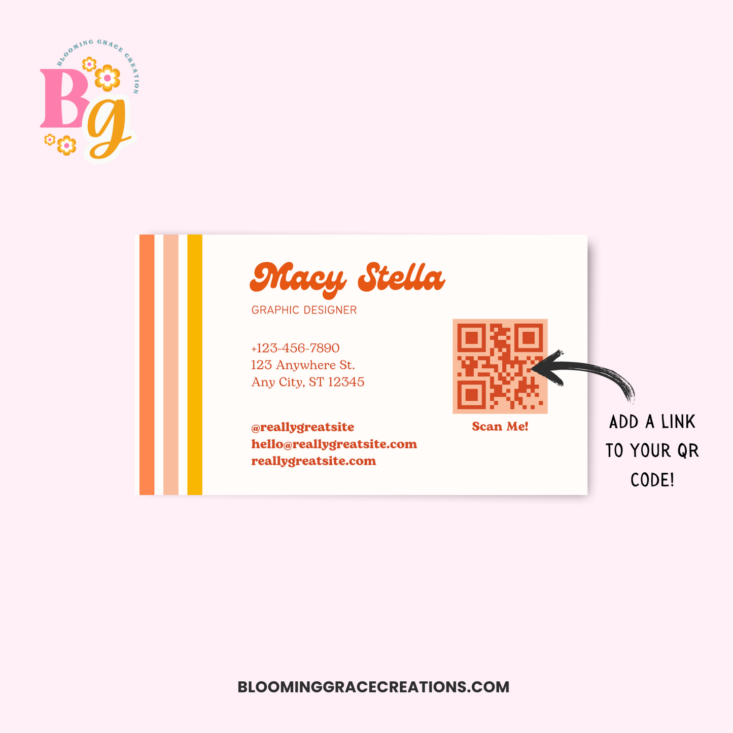 DIY business card template