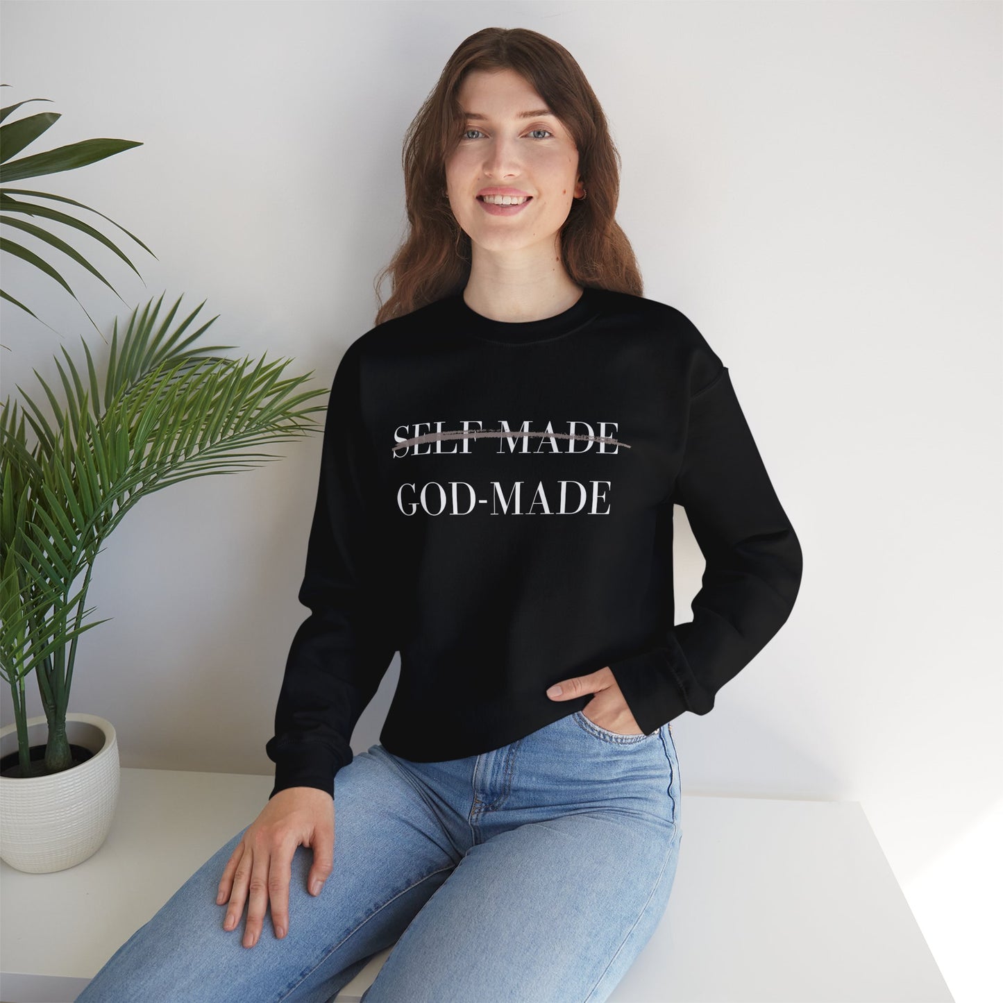 "God made" Crewneck Sweatshirt