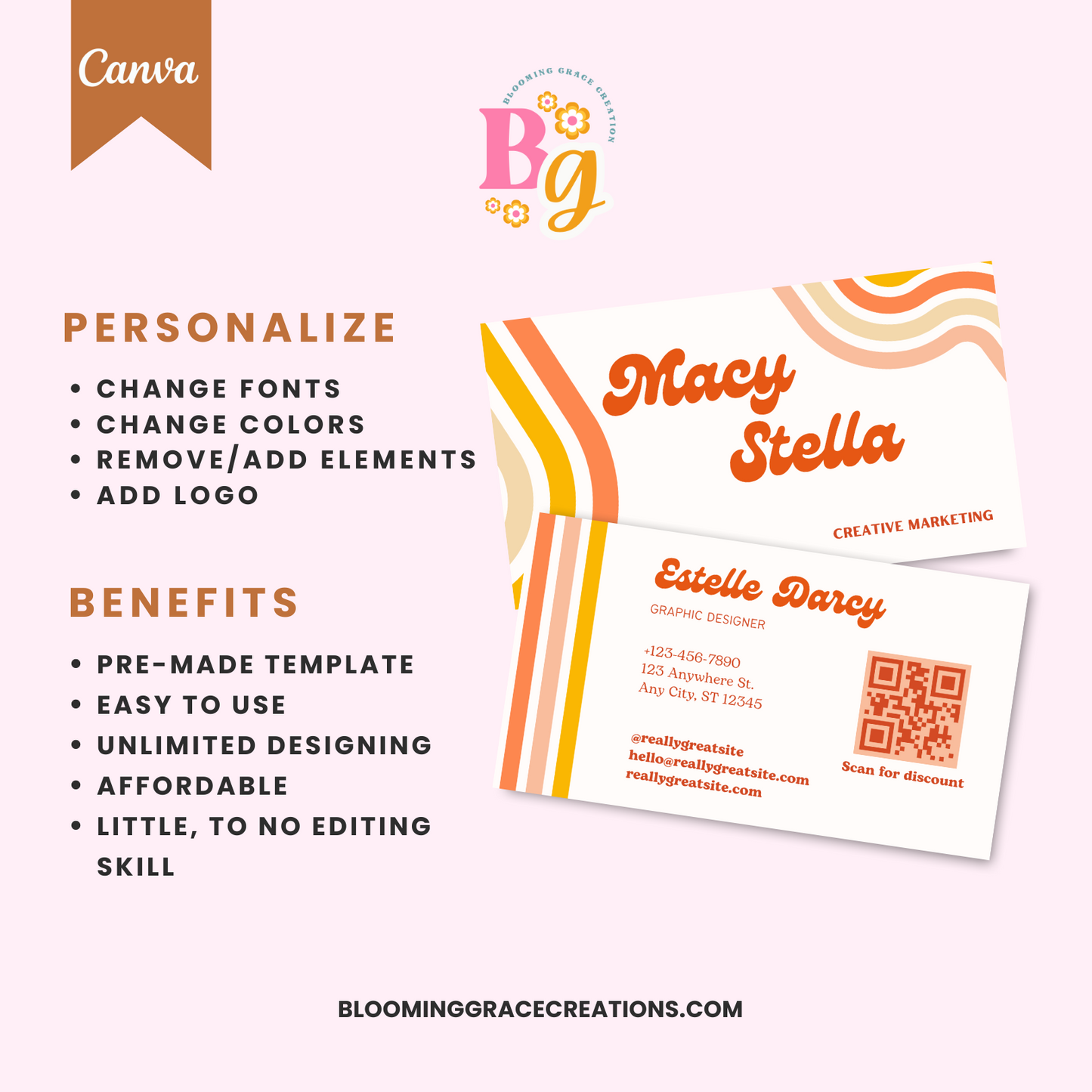 DIY business card template