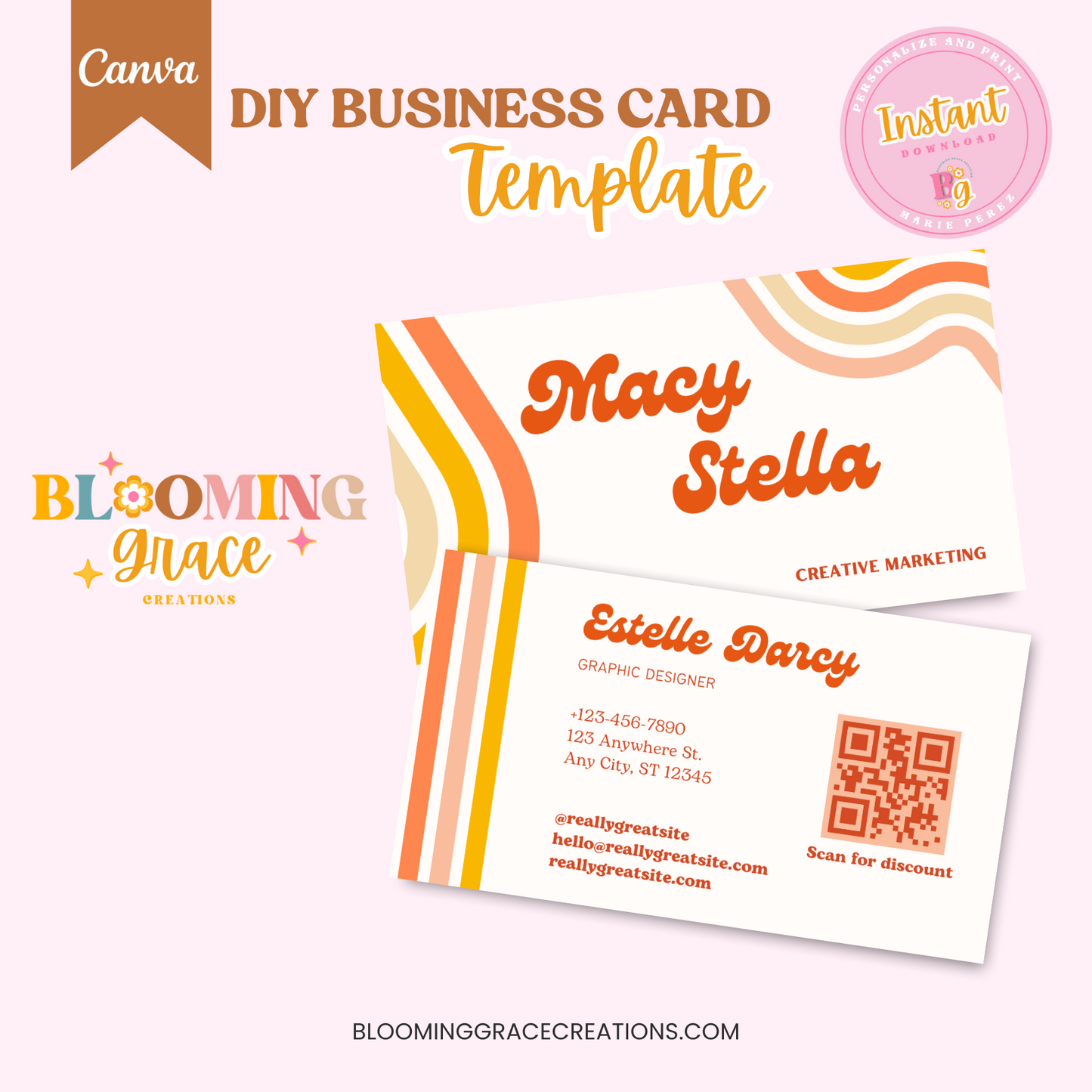 DIY business card template